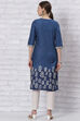 Indigo Straight Kurta image number 4